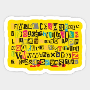 Alphabet Sticker